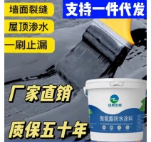 外墙屋顶楼顶补漏渗水地面沥青水性聚氨酯裂缝房屋防水涂 料批发