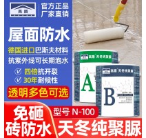 高盾天冬聚脲防水防腐涂料卫生间免砸透明胶外墙屋顶补漏防水材料